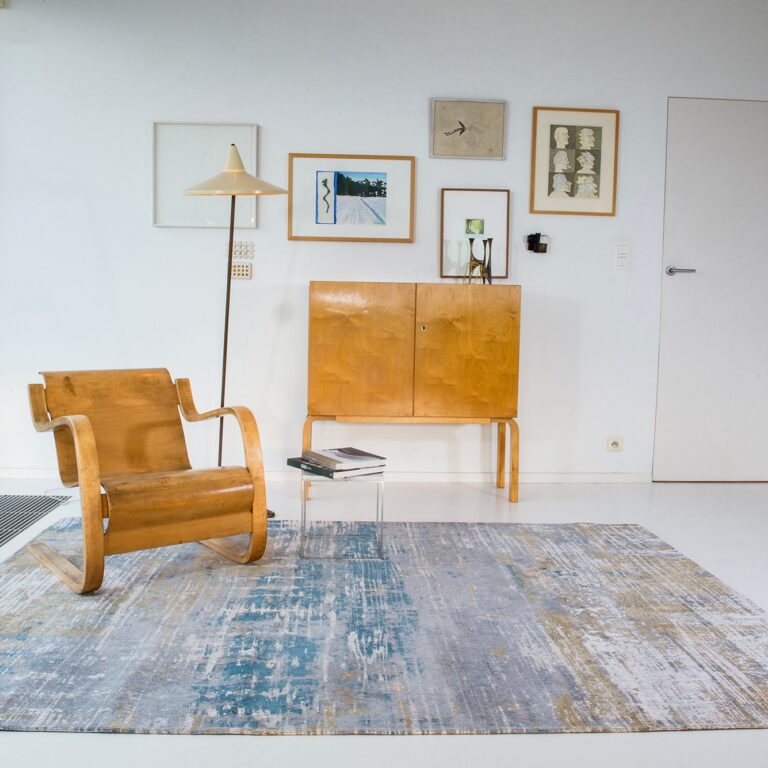 Long Island Blue streak by Louis De Poortere luxury rugs