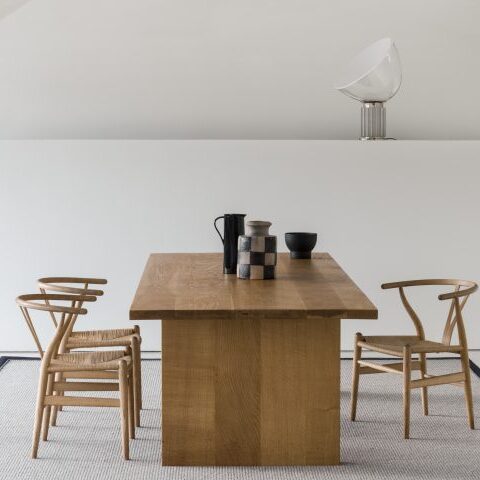 Linen basket weave rug in graphite Alaska Grey Wolf colour from Crucial Trading Rugs