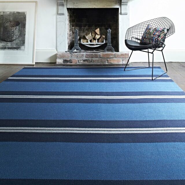 Franklin Indigo rug by Roger Oates design